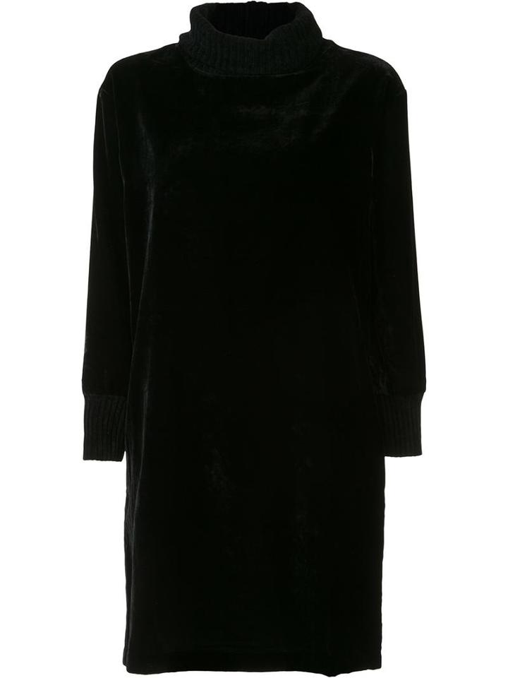 Atm Anthony Thomas Melillo Velvet Effect Sweater Dress, Women's, Size: Small, Black, Nylon/viscose