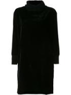 Atm Anthony Thomas Melillo Velvet Effect Sweater Dress, Women's, Size: Small, Black, Nylon/viscose