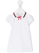 Gucci Kids Web Trim Polo Shirt, Infant Girl's, Size: 6-9 Mth, White