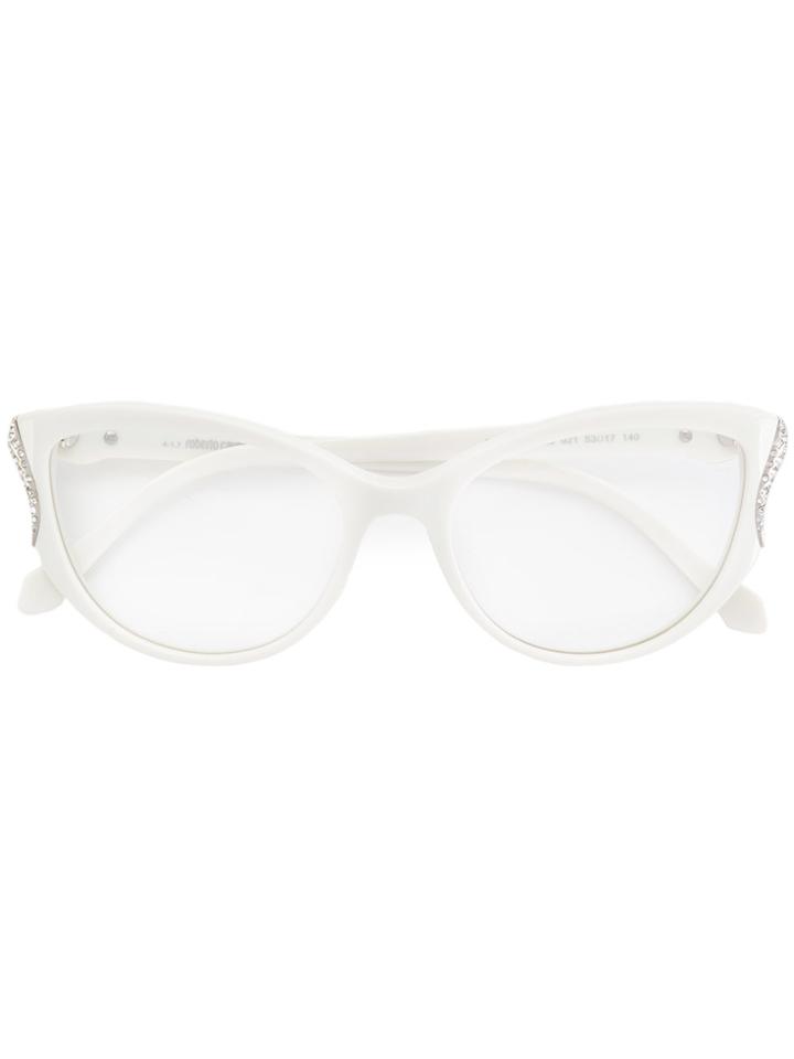 Roberto Cavalli Fosciana Cat-eye Frame Glasses - White
