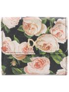 Dolce & Gabbana Rose Print Wallet - Black