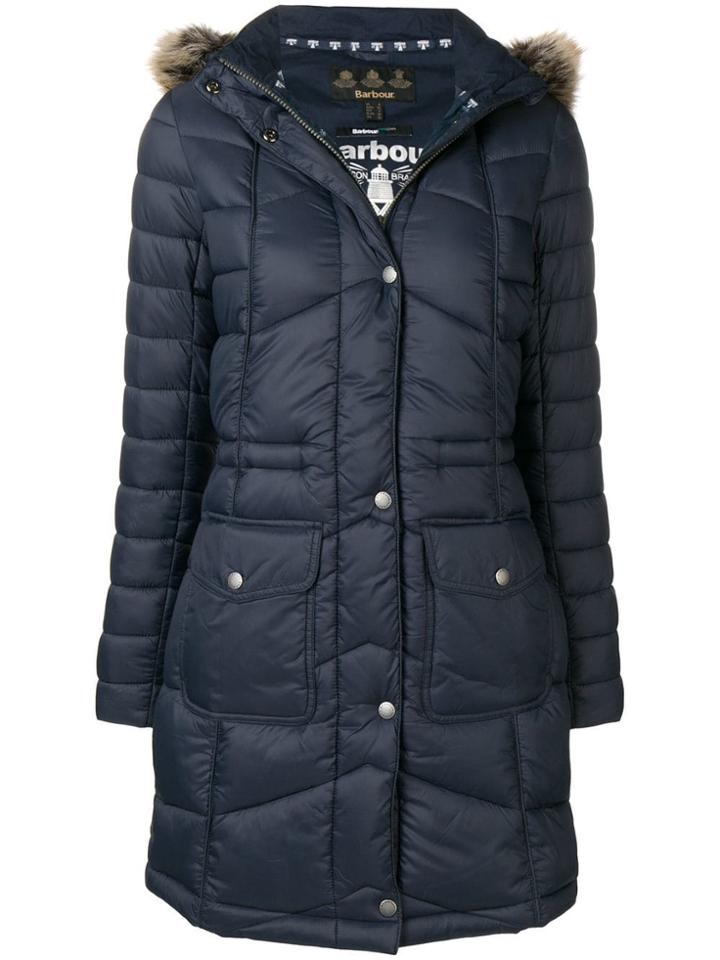 Barbour Fur Hood Trim Parka - Blue