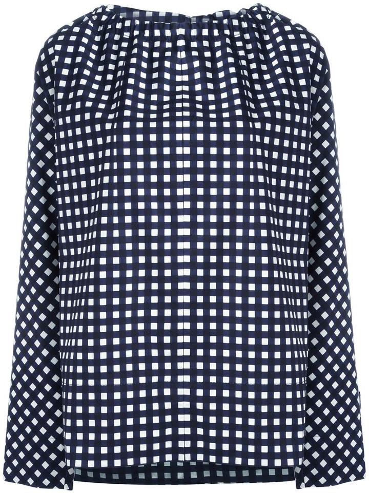 Marni Checked Blouse, Women's, Size: 42, Cotton