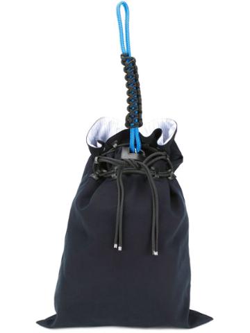 22/4 By Stephanie Hahn Pinstripe Fold Drawstring Tote