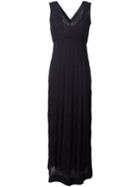 M Missoni Knitted Maxi Dress, Women's, Size: 42, Blue, Cotton/viscose/polyester