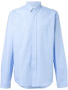 Ami Alexandre Mattiussi Classic Shirt, Men's, Size: 44, Blue, Cotton