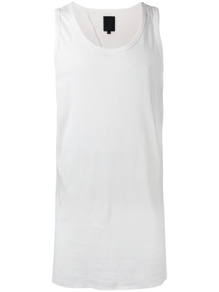 Thom Krom Oversized Vest, Men's, Size: Large, White, Cotton