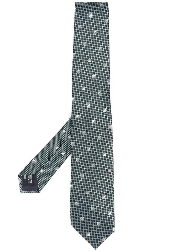 Giorgio Armani Geometric Tie - Grey