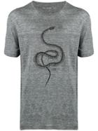 John Varvatos Star Usa Snake Skeleton T-shirt - Grey