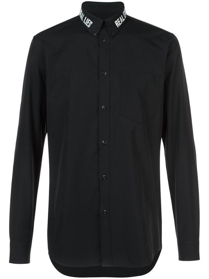 Givenchy Real Lies Real Eyes Embroidered Shirt - Black