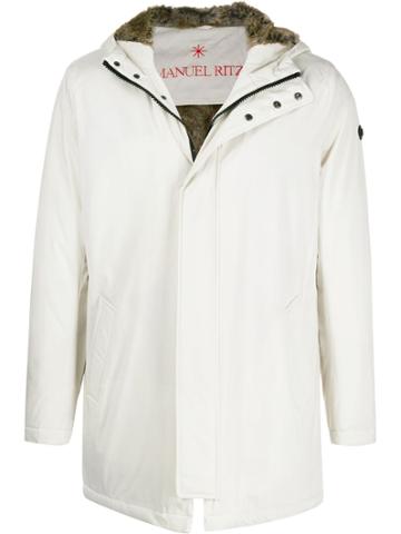 Manuel Ritz Hooded Padded Coat - White
