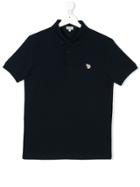 Paul Smith Junior Horse Embroidered Polo Shirt - Blue