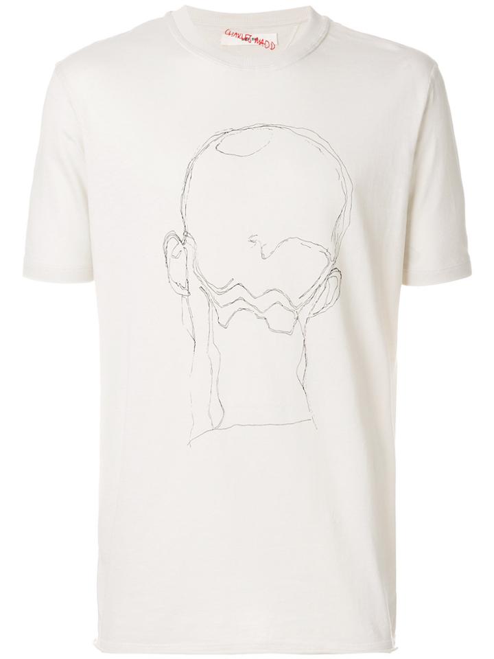 Damir Doma Face Graphic T-shirt - Nude & Neutrals