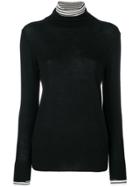 Barena Layered Turtleneck Sweater - Black