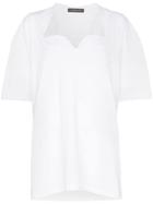 Y/project Sweetheart Neckline T-shirt - White