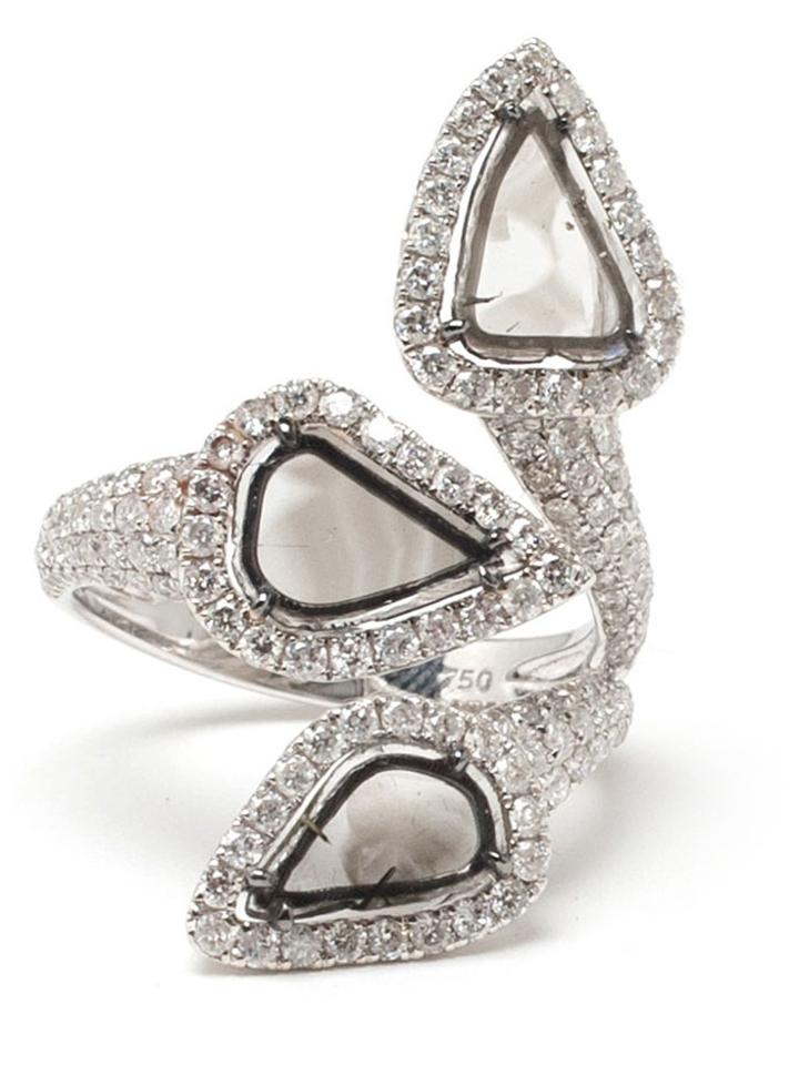Saqqara 'trinity' Diamond Ring - Metallic
