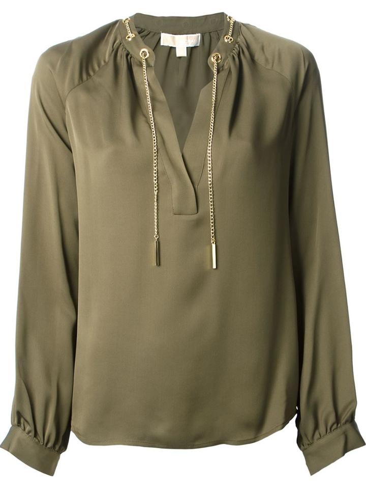 Michael Michael Kors Chain Collar Blouse