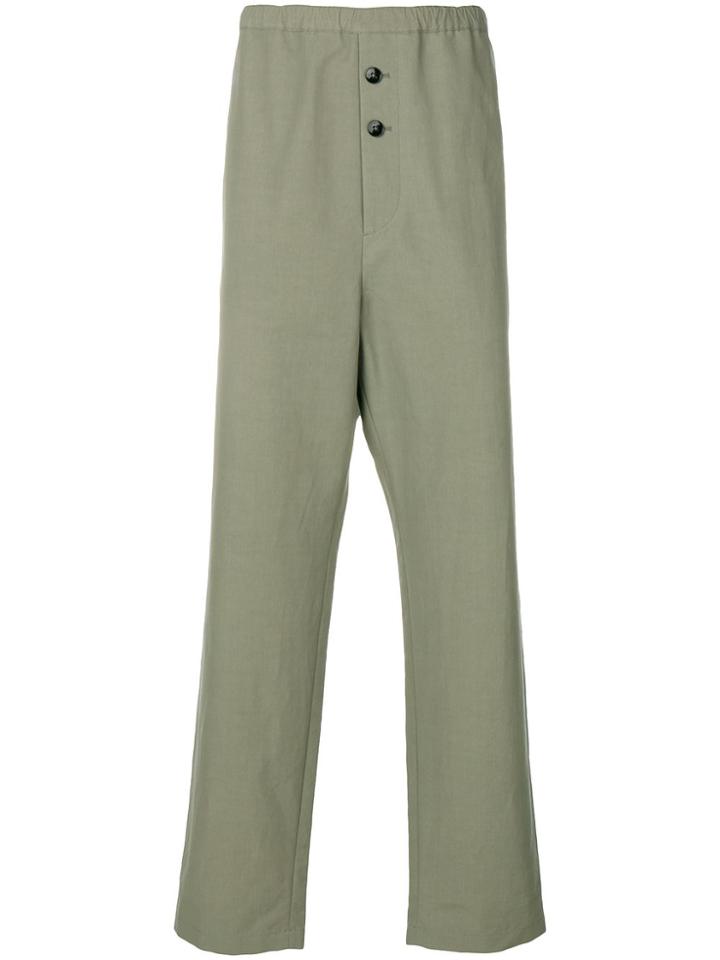 Jil Sander Slack Trousers - Green