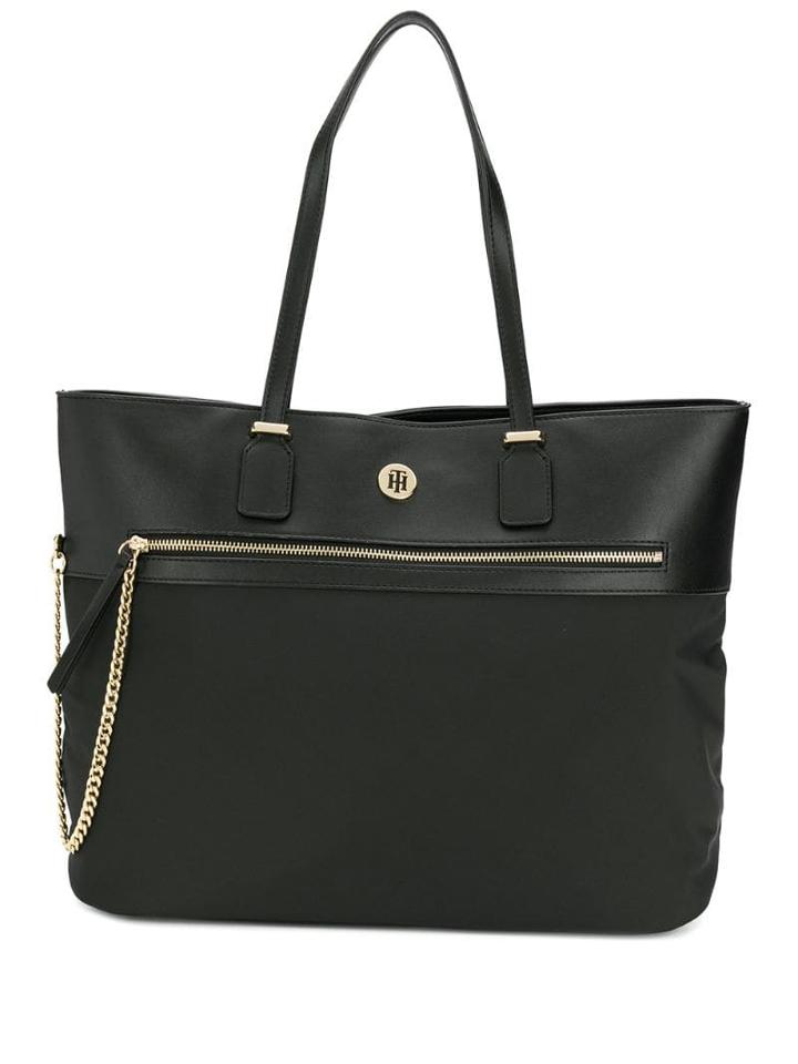 Tommy Hilfiger Chain Detail Tote Bag - Black