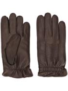 Orciani Stitched Gloves - Brown