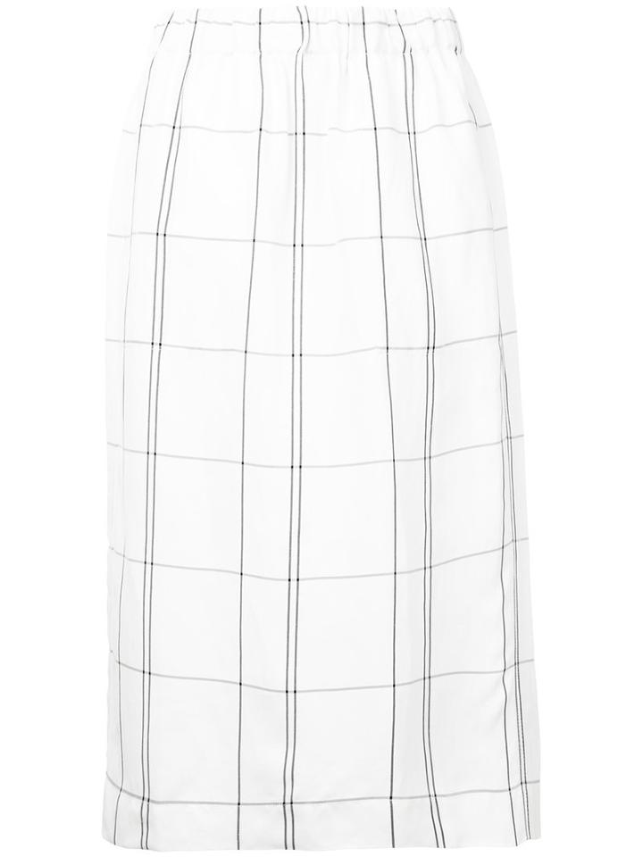 Studio Nicholson - Palmiro Skirt - Women - Linen/flax/viscose - 0, White, Linen/flax/viscose