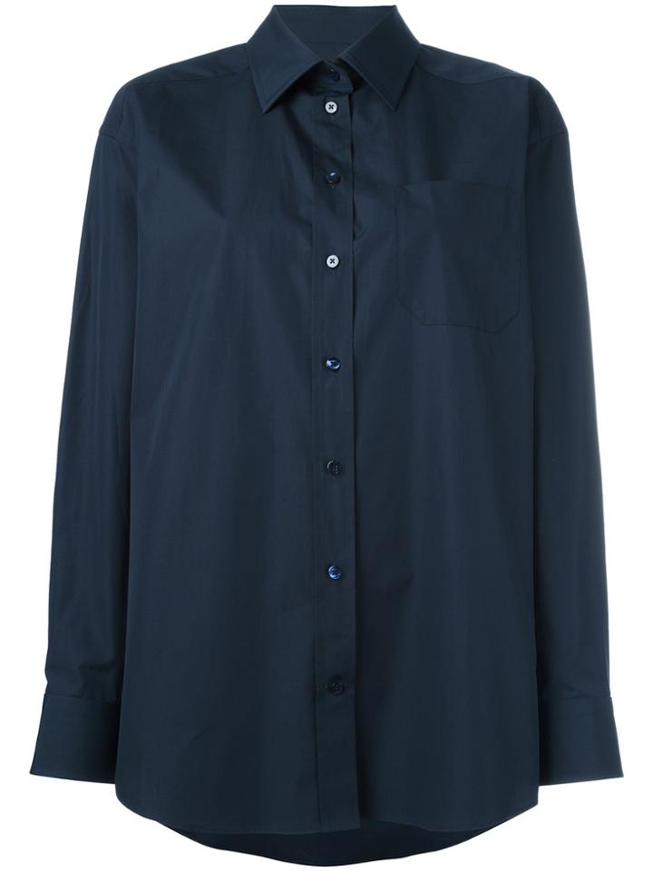 Maison Margiela Oversized Smart Shirt - Blue
