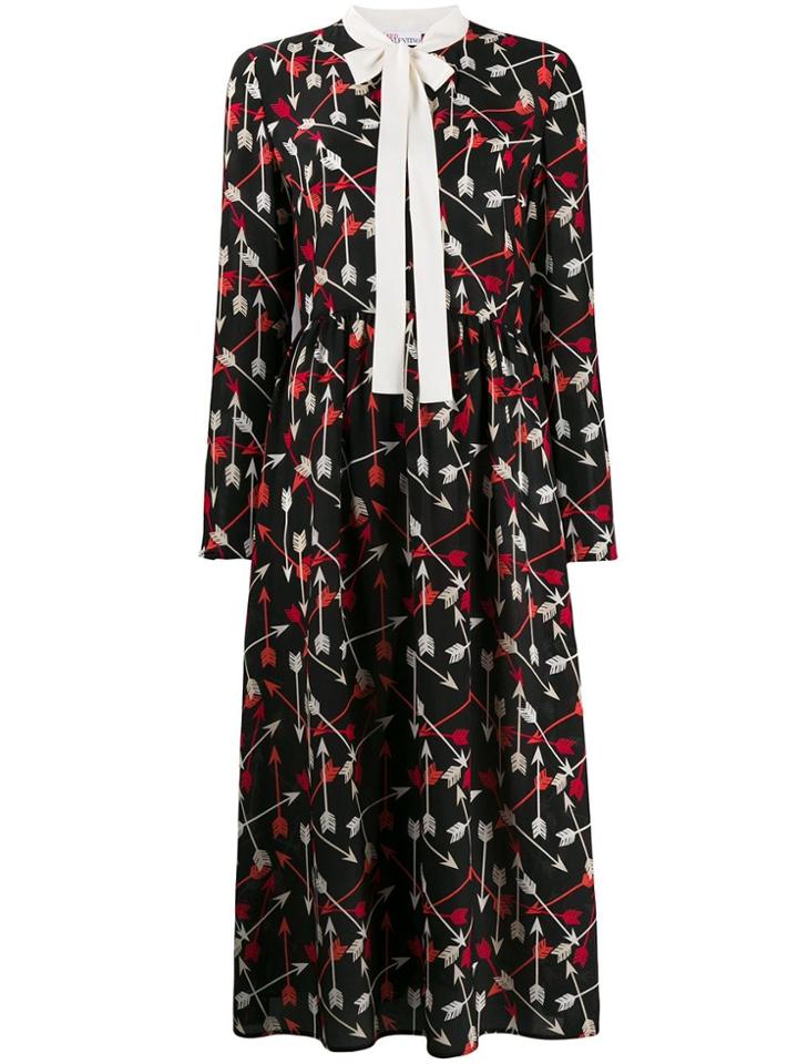 Red Valentino Arrow Print Blouse - Black
