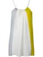 Christian Wijnants Colour Block 'tisma' Draped Drawstring Tank Top