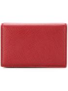 Smythson Snap Button Wallet - Red