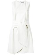 Msgm Tie Fastening Faux Leather Dress