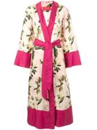 F.r.s For Restless Sleepers Floral Print Robe Coat - Pink