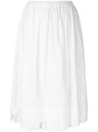 Comme Des Garçons Comme Des Garçons Midi Full Skirt - White