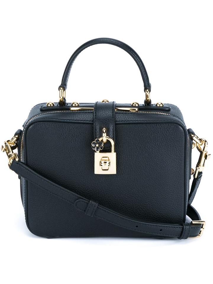 Dolce & Gabbana Rosaria Box Lock Bag - Black