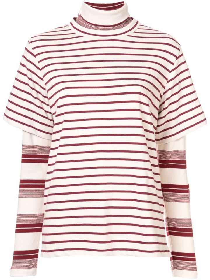 Goen.j Layered Jersey Top - Neutrals