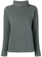 Fabiana Filippi Ribbed Turtleneck Sweater - Grey