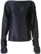 Christopher Esber Ilona Long-sleeved Blouse - Blue