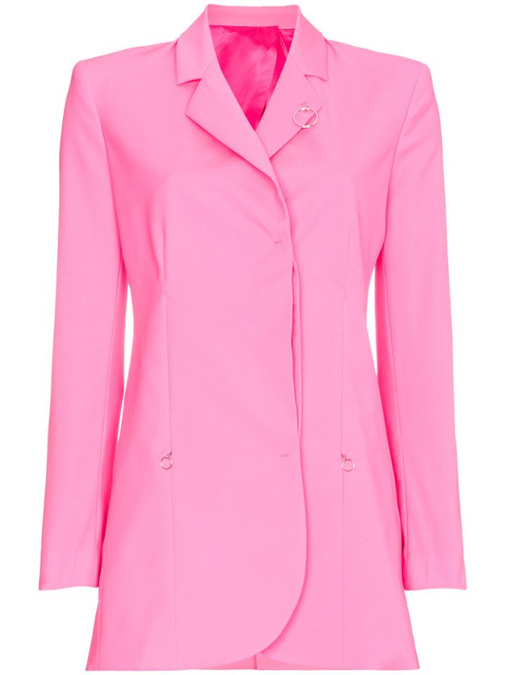 Alyx Single Breasted Box Fit Virgin Wool Blazer - Pink & Purple