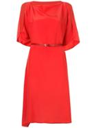 Jean Paul Knott Asymmetric Dress - Red