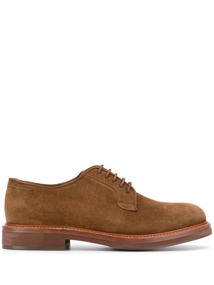 Brunello Cucinelli Lace-up Derby Shoes - Brown