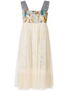 Semicouture Tulle Skirt Dress - Nude & Neutrals