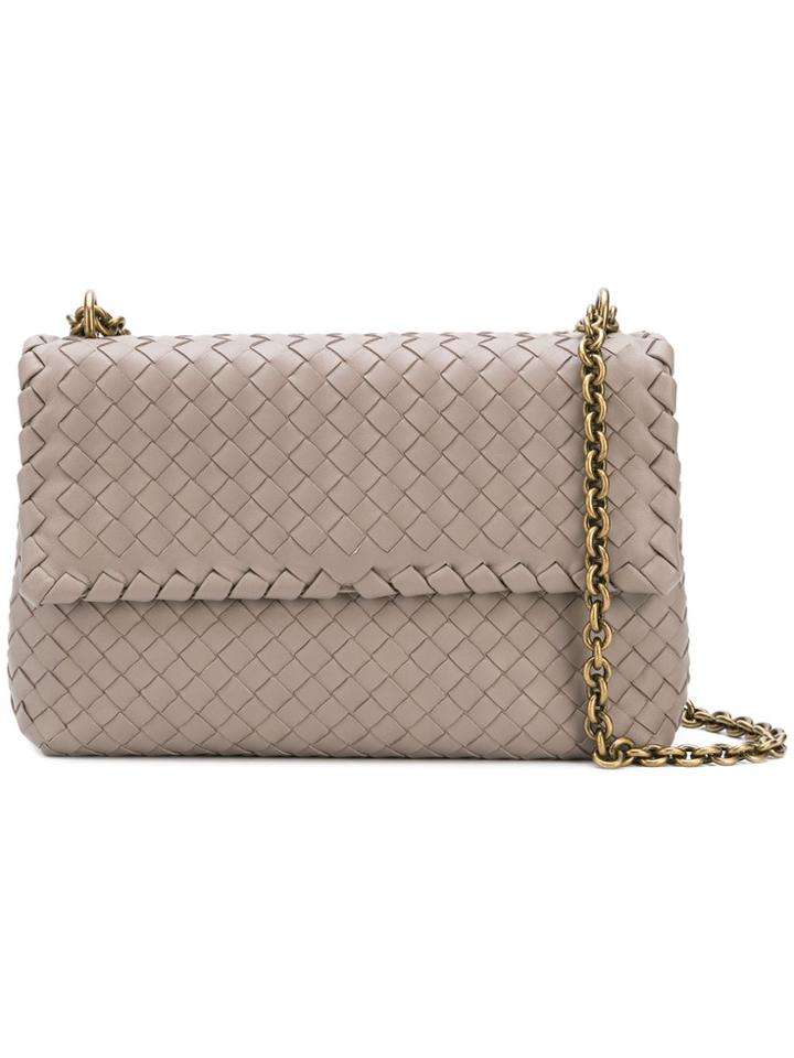 Bottega Veneta Olimpia Shoulder Bag - Grey