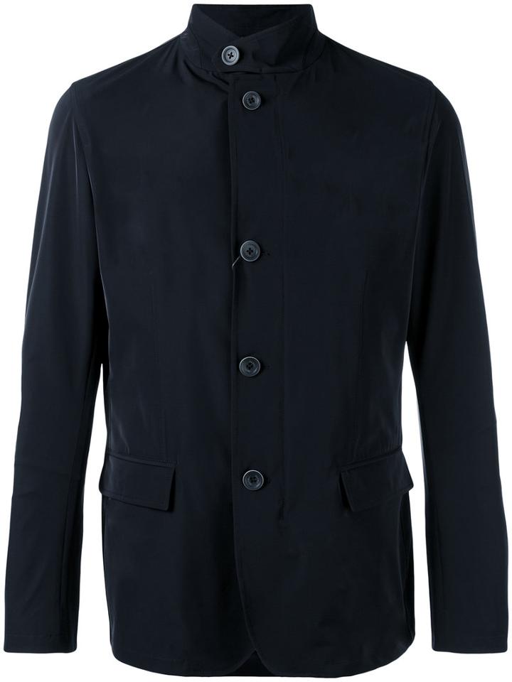 Herno High Neck Blazer, Men's, Size: 54, Black, Polyester/polyamide