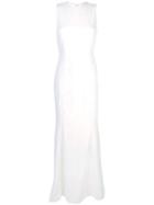Rebecca Vallance Floral Lace Evening Dress - White