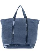 Vanessa Bruno - Sequin Trim Tote Bag - Women - Cotton - One Size, Women's, Blue, Cotton