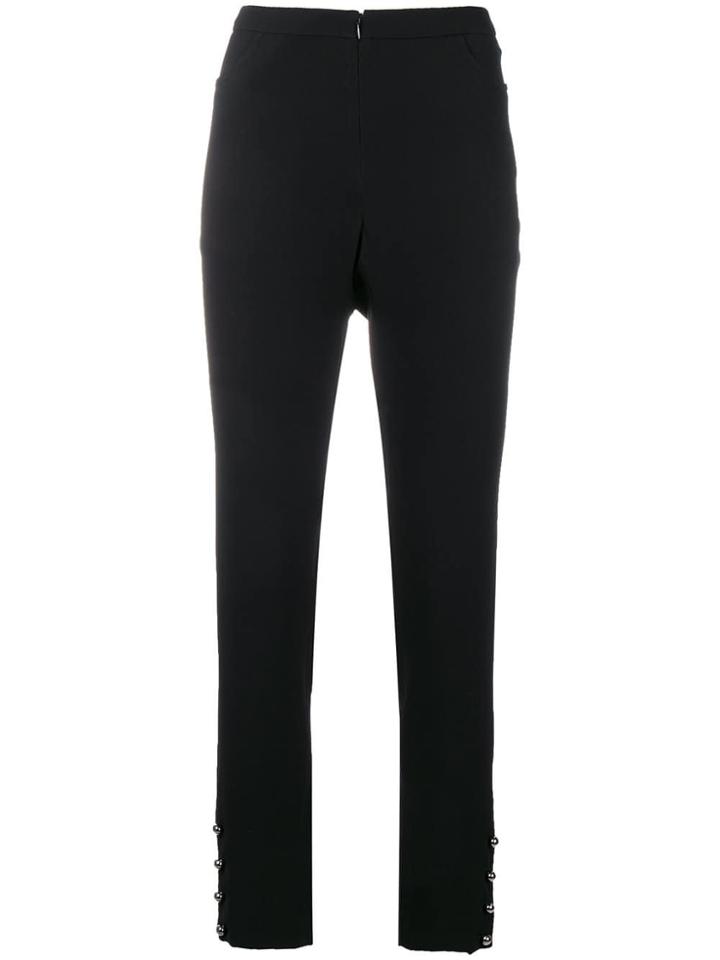 Chanel Vintage High Waist Tailored Trousers - Black