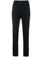 Chanel Vintage High Waist Tailored Trousers - Black