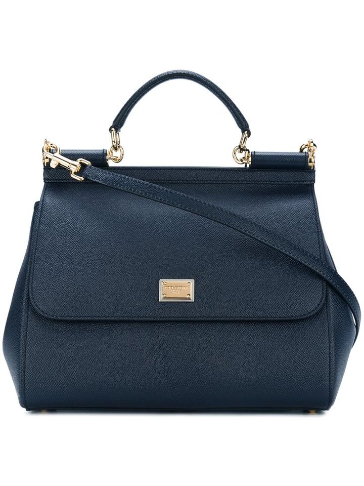 Dolce & Gabbana Medium 'sicily' Tote, Women's, Blue