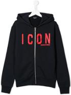 Dsquared2 Kids Logo Hoodie Jacket - Blue