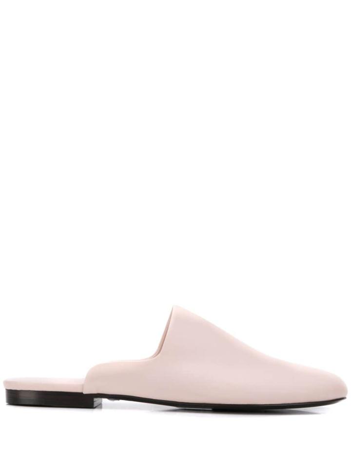 The Row Almond Toe Mules - Neutrals