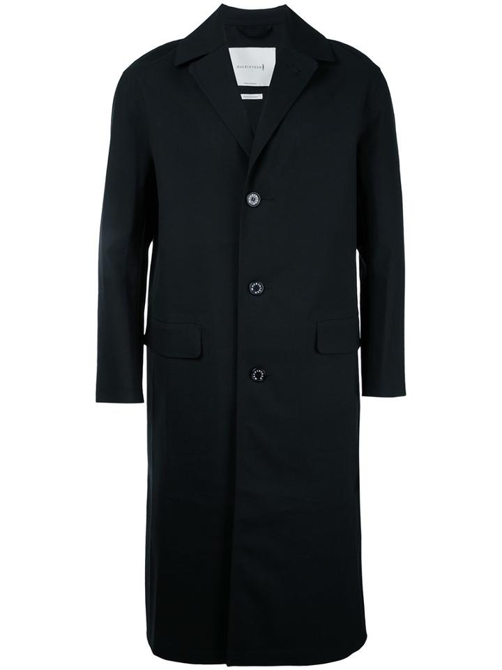 Mackintosh - Single-breasted Coat - Men - Cotton/wool - 38, Black, Cotton/wool